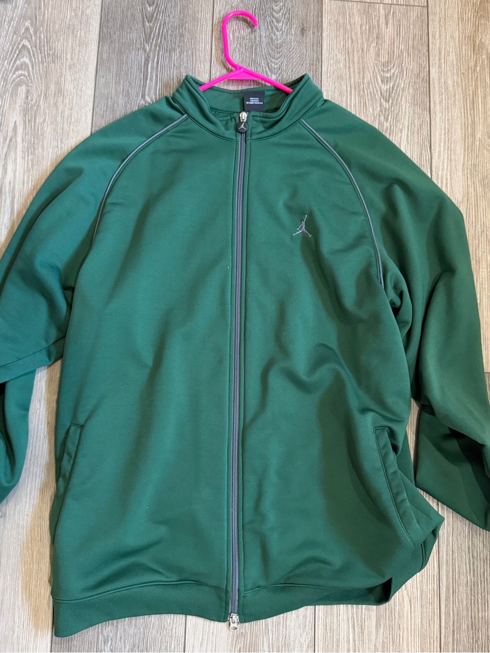 Jordan Men’s Full-Zip Performance Jacket — Forest Green
